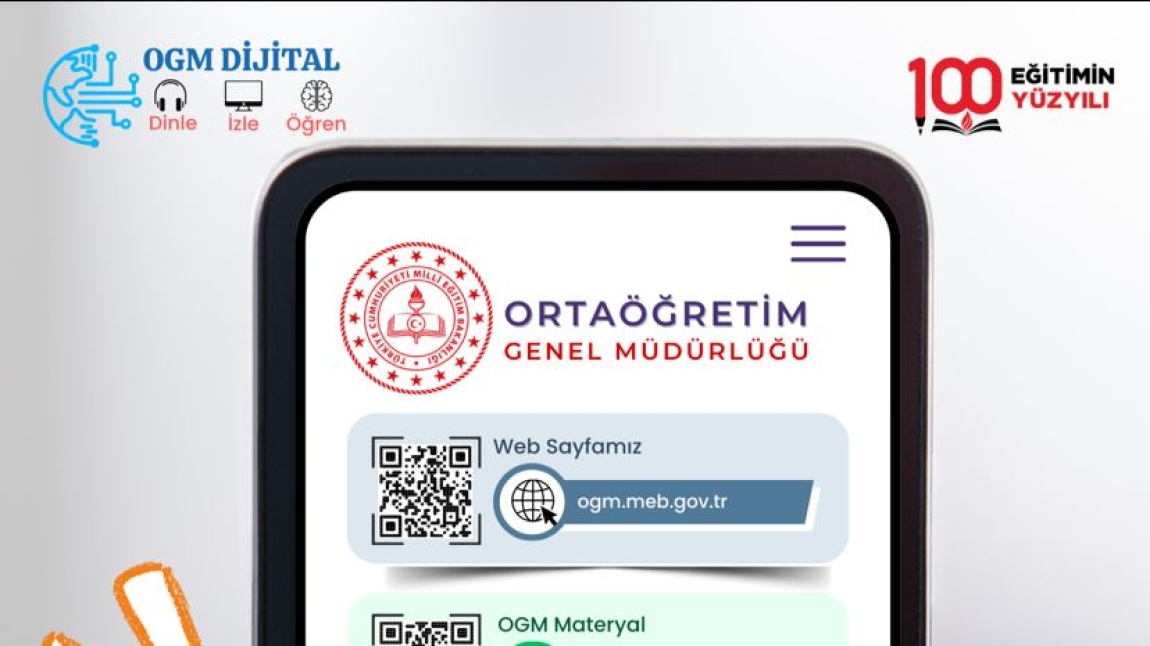 Ortaöğretim genel müdürlüğü tarafından geliştirilen dijital erişim platformları